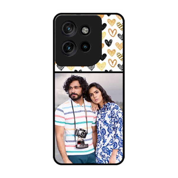 Motorola Edge 50 Neo Custom Glass Phone CaseLove Symbol Design
