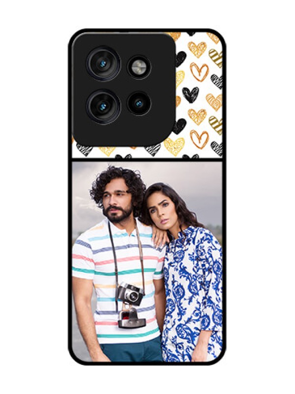 Custom Motorola Edge 50 Neo Custom Glass Phone CaseLove Symbol Design