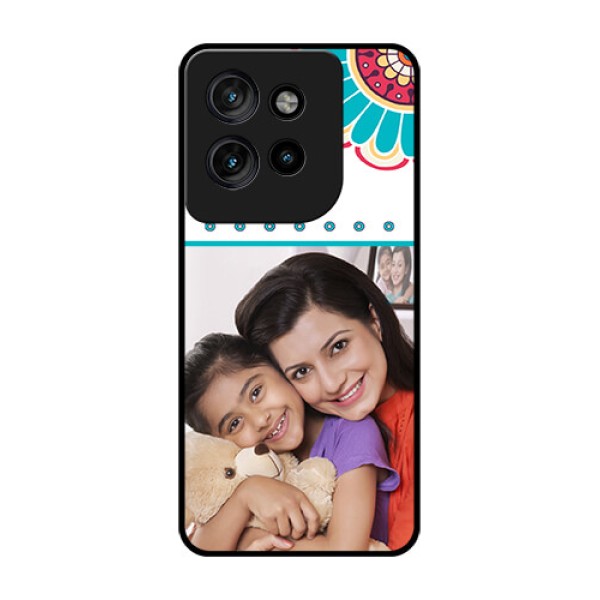 Motorola Edge 50 Neo Custom Glass Phone CaseFlower Design