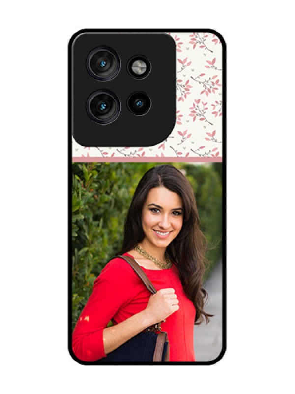 Custom Motorola Edge 50 Neo Custom Glass Phone CaseStunning Floral Design