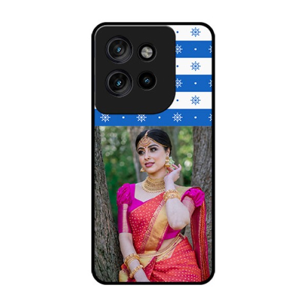 Motorola Edge 50 Neo Custom Glass Phone CaseSnow Pattern Design