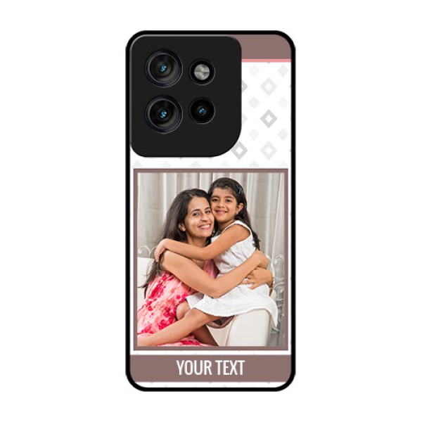 Motorola Edge 50 Neo Custom Glass Phone CaseSimple Diamond Design Motorola Edge 50 Neo Custom Glass Phone CaseSimple Diamond Design