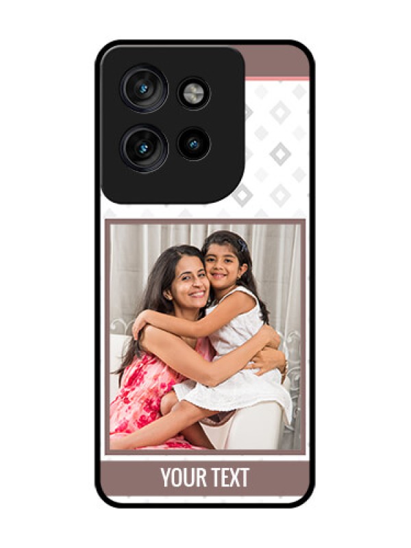 Custom Motorola Edge 50 Neo Custom Glass Phone CaseSimple Diamond Design