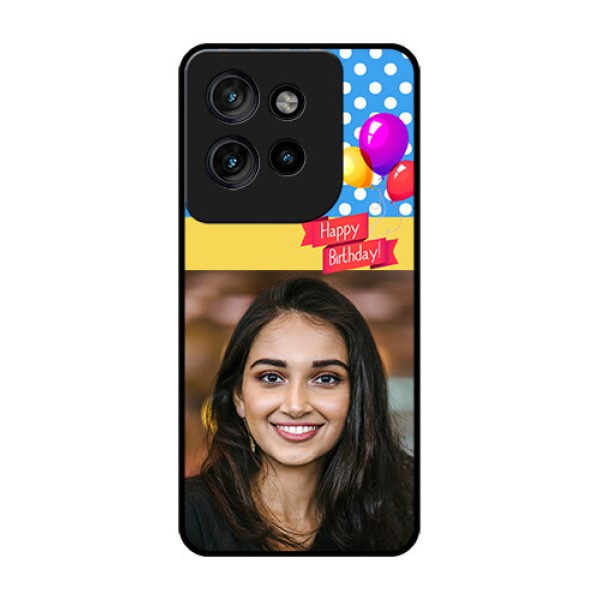 Motorola Edge 50 Neo Custom Glass Phone CaseHappy Birthday Design