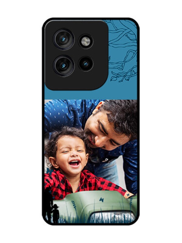 Custom Motorola Edge 50 Neo Custom Glass Phone CaseBest Dad Design