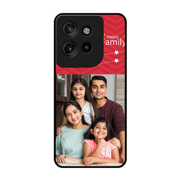 Motorola Edge 50 Neo Custom Glass Phone CaseHappy Family Design