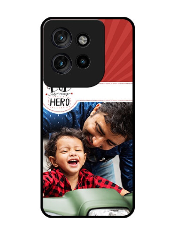 Custom Motorola Edge 50 Neo Custom Glass Phone CaseMy Dad Hero Design