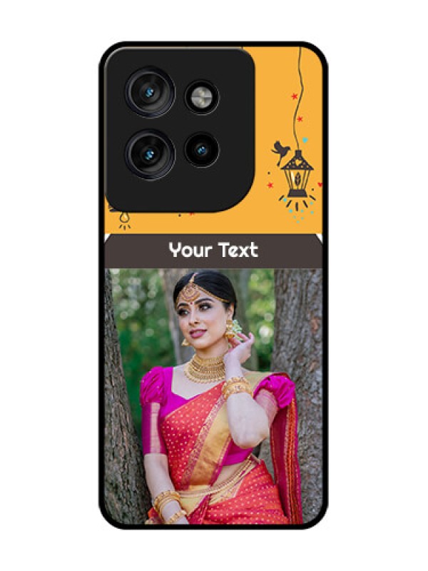 Custom Motorola Edge 50 Neo Custom Glass Phone CaseWith Family Picture And Icons