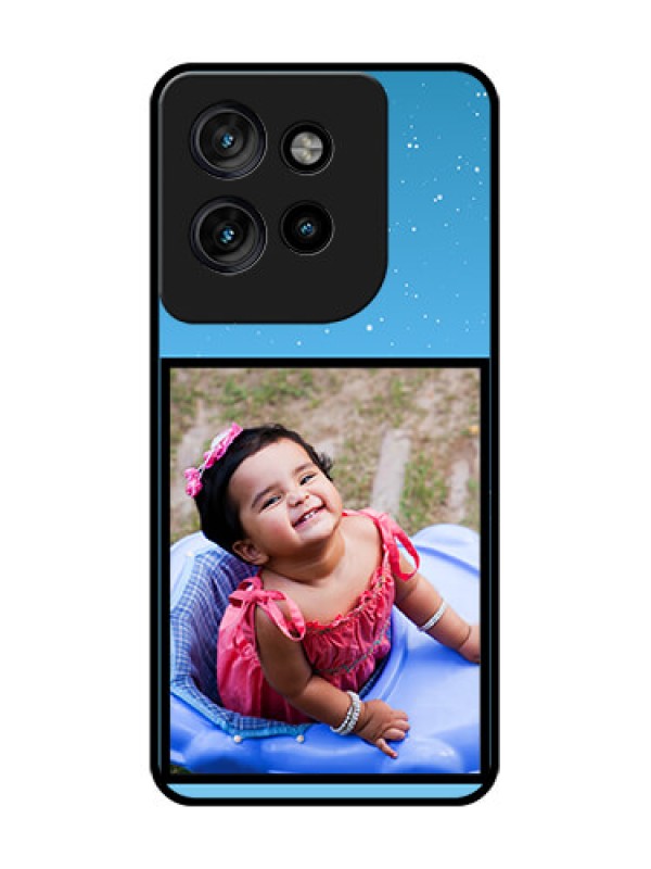 Custom Motorola Edge 50 Neo Custom Glass Phone CaseWave Pattern Colorful Design