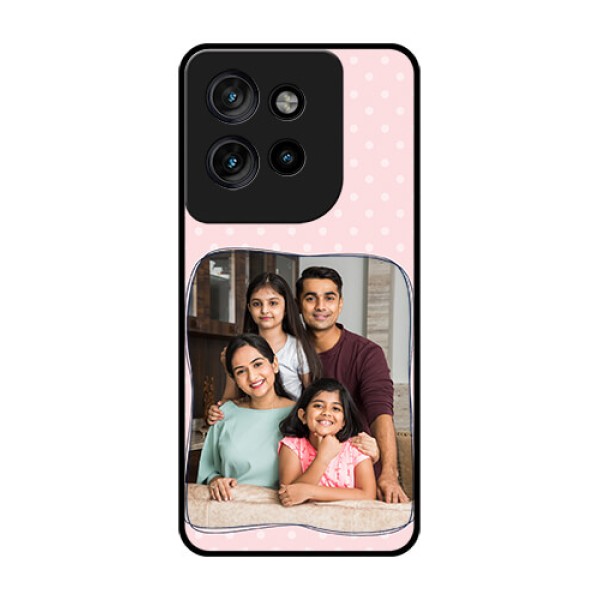Motorola Edge 50 Neo Custom Glass Phone CaseFamily With Dots Design Motorola Edge 50 Neo Custom Glass Phone CaseFamily With Dots Design