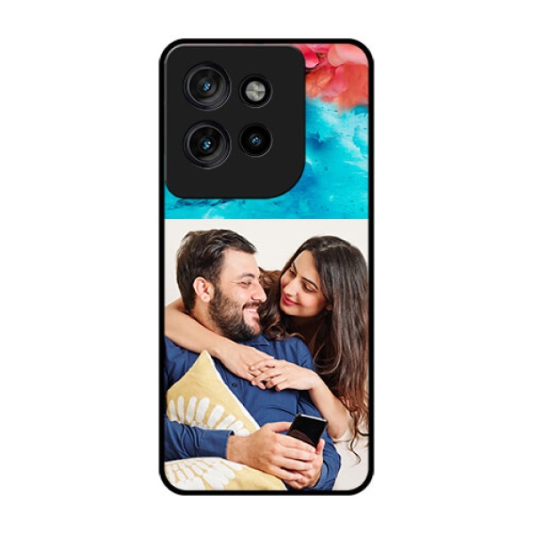 Motorola Edge 50 Neo Custom Glass Phone CaseQuote With Acrylic Painting Design