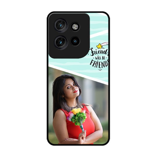 Motorola Edge 50 Neo Custom Glass Phone CaseFriends Picture Icon Design Motorola Edge 50 Neo Custom Glass Phone CaseFriends Picture Icon Design
