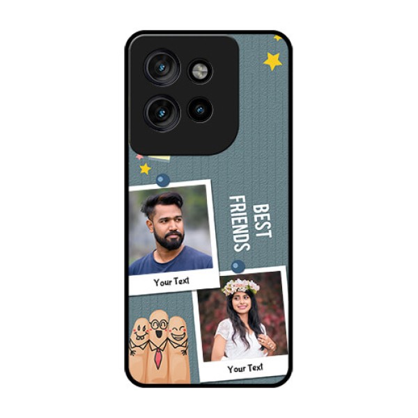 Motorola Edge 50 Neo Custom Glass Phone CaseSticky Frames And Friendship Design Motorola Edge 50 Neo Custom Glass Phone CaseSticky Frames And Friendship Design
