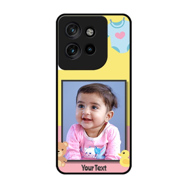 Motorola Edge 50 Neo Custom Glass Phone CaseKids 2 Color Design