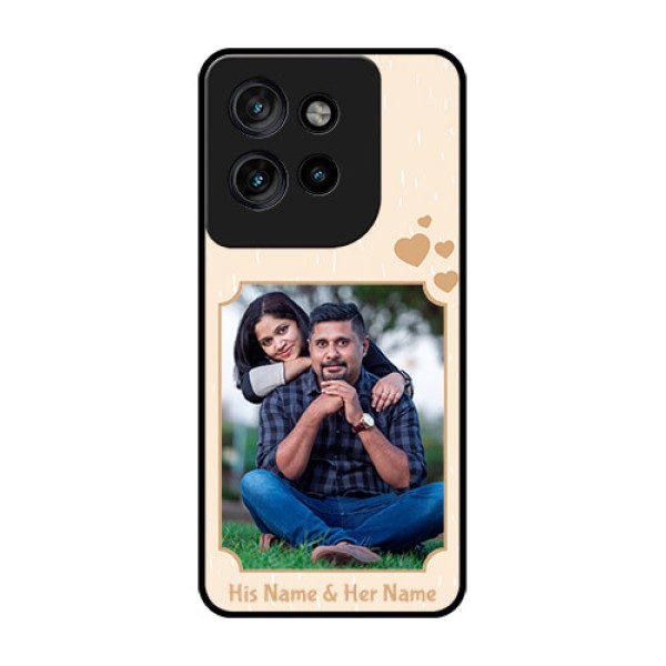Motorola Edge 50 Neo Custom Glass Phone CaseWith Confetti Love Design