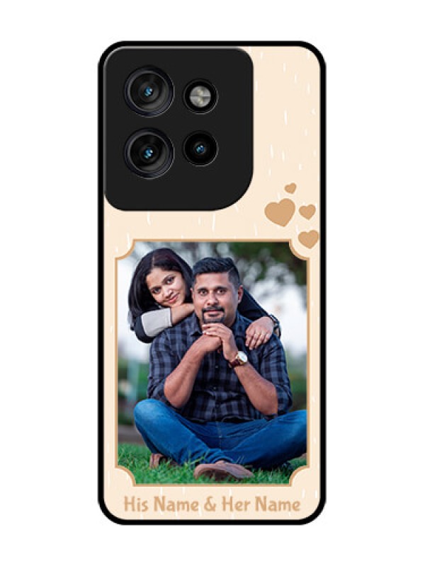 Custom Motorola Edge 50 Neo Custom Glass Phone CaseWith Confetti Love Design