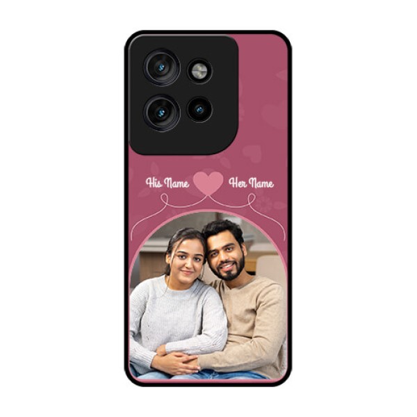 Motorola Edge 50 Neo Custom Glass Phone CaseLove Floral Design
