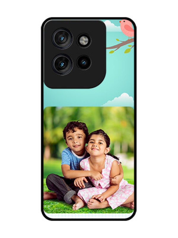 Custom Motorola Edge 50 Neo Custom Glass Phone CaseDoodle Love Design