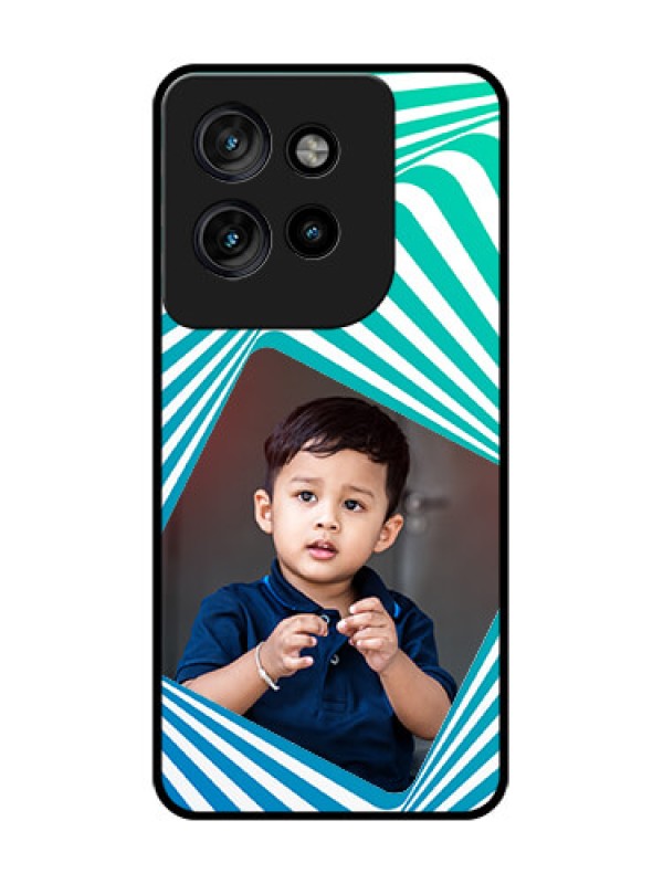 Custom Motorola Edge 50 Neo Custom Glass Phone CaseAbstract Spiral Design