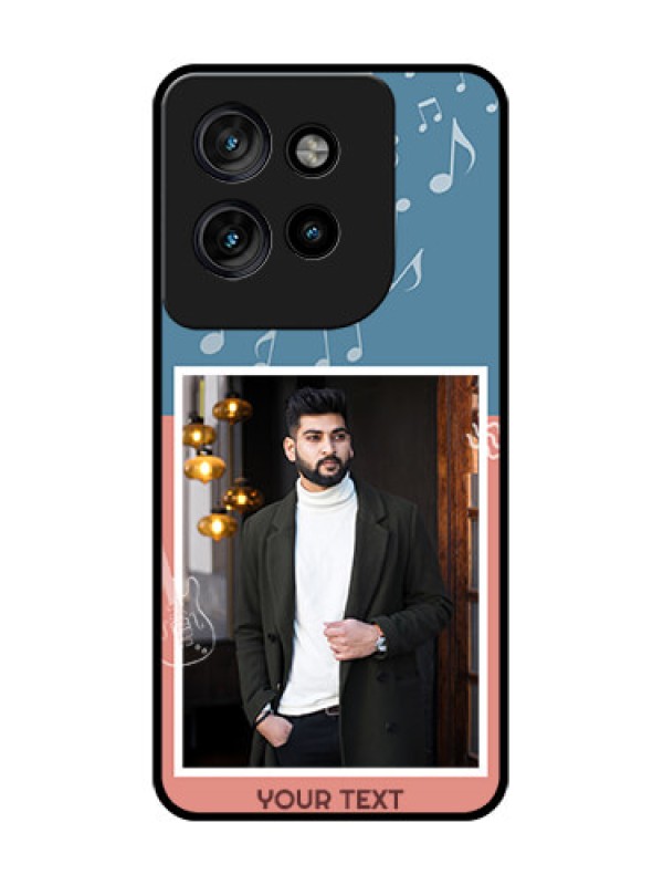 Custom Motorola Edge 50 Neo Custom Glass Phone CaseWith Color Musical Note Design