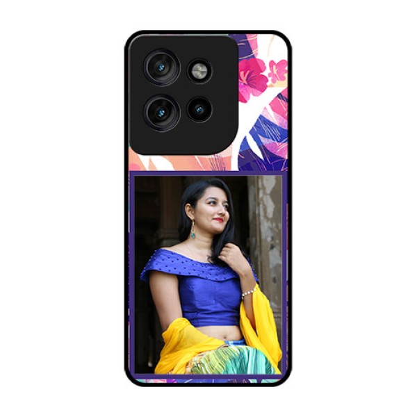 Motorola Edge 50 Neo Custom Glass Phone CaseAbstract Floral Design Motorola Edge 50 Neo Custom Glass Phone CaseAbstract Floral Design