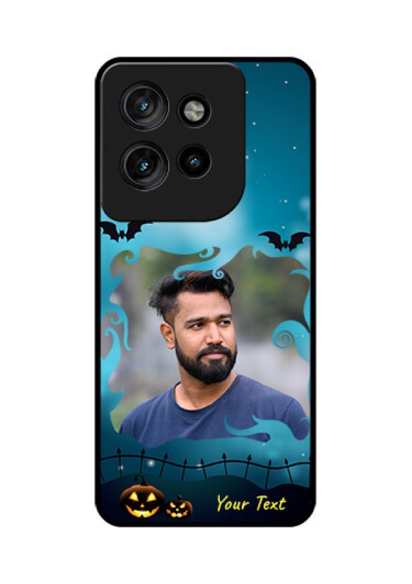 Motorola Edge 50 Neo Custom Glass Phone CaseHalloween Frame Design