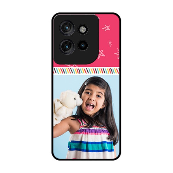 Motorola Edge 50 Neo Custom Glass Phone CaseLine Art Design