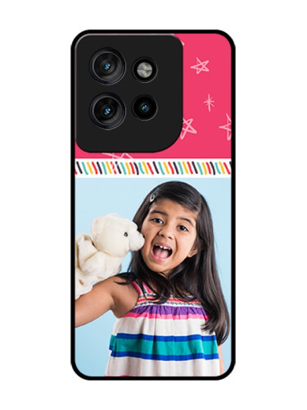 Custom Motorola Edge 50 Neo Custom Glass Phone CaseLine Art Design