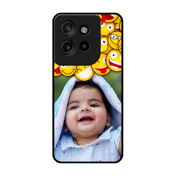 Motorola Edge 50 Neo Custom Glass Phone CaseWith Smiley Emoji Design Motorola Edge 50 Neo Custom Glass Phone CaseWith Smiley Emoji Design