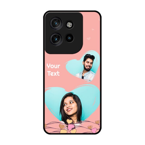 Motorola Edge 50 Neo Custom Glass Phone CaseLove Doodle Design