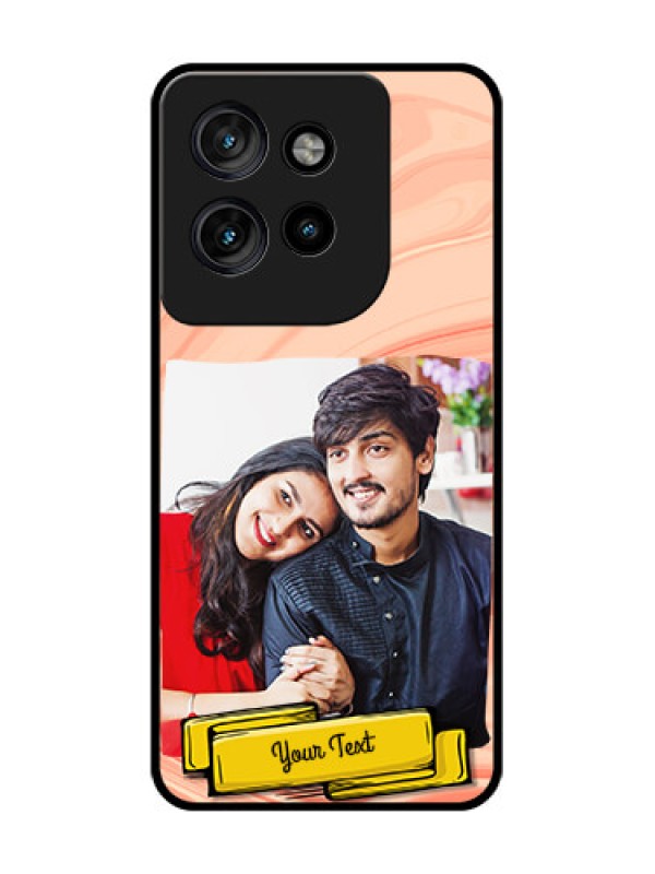 Custom Motorola Edge 50 Neo Custom Glass Phone CaseMarble Texture Design