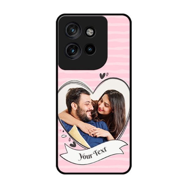 Motorola Edge 50 Neo Custom Glass Phone CaseVintage Heart Design