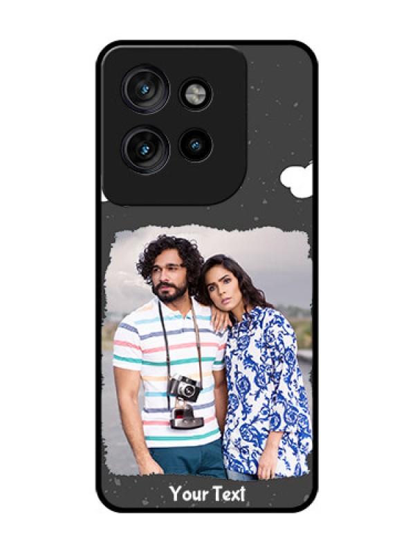 Custom Motorola Edge 50 Neo Custom Glass Phone CaseSplashes With Love Doodles Design