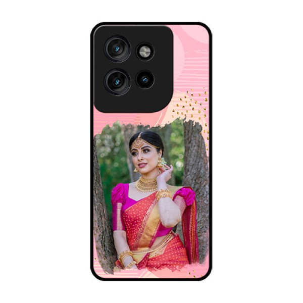 Motorola Edge 50 Neo Custom Glass Phone CaseGold Glitter Splash Design Motorola Edge 50 Neo Custom Glass Phone CaseGold Glitter Splash Design