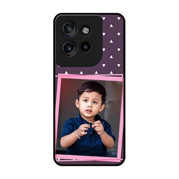 Motorola Edge 50 Neo Custom Glass Phone CaseTriangle Pattern Dotted Design Motorola Edge 50 Neo Custom Glass Phone CaseTriangle Pattern Dotted Design