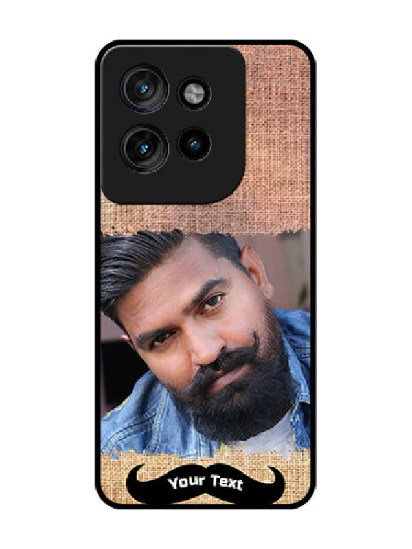 Custom Motorola Edge 50 Neo Custom Glass Phone CaseWith Texture Design