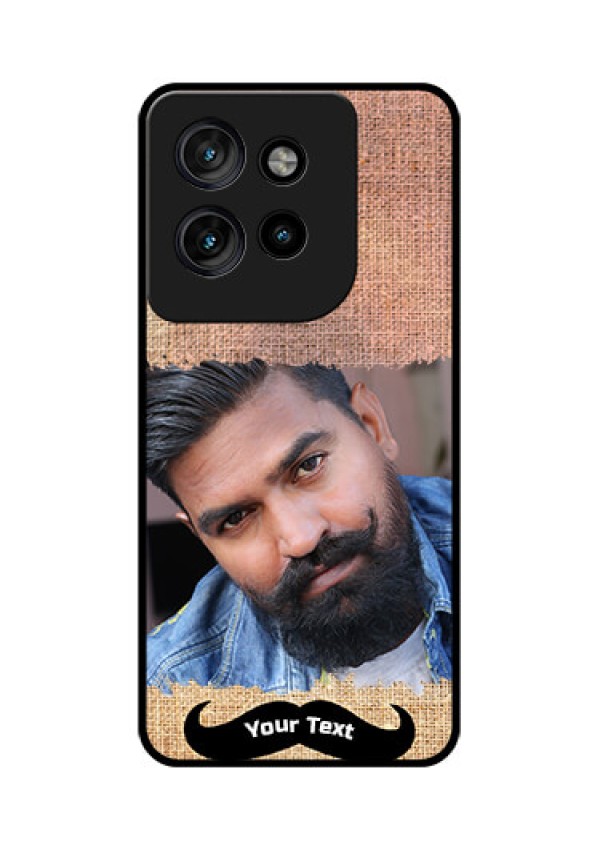 Motorola Edge 50 Neo Custom Glass Phone CaseWith Texture Design