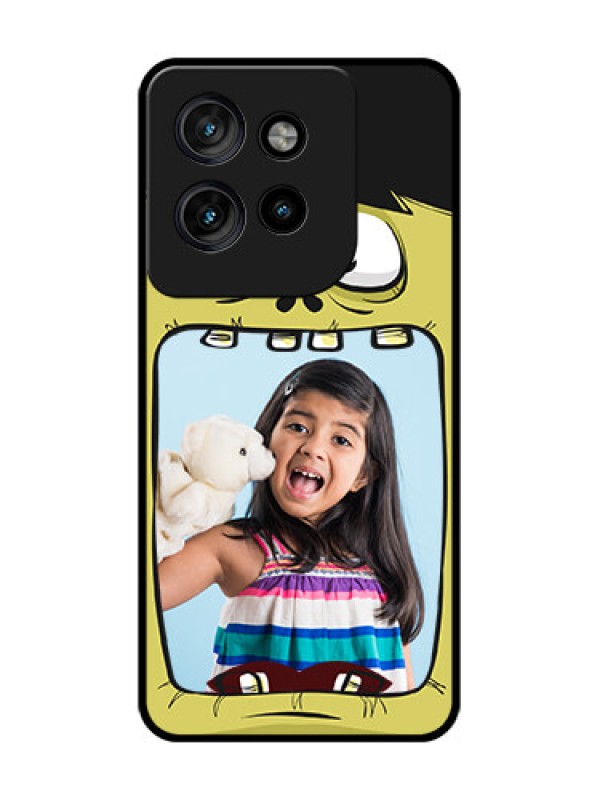 Custom Motorola Edge 50 Neo Custom Glass Phone CaseCartoon Monster Back Case Design