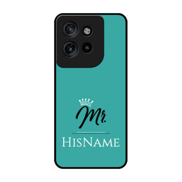 Motorola Edge 50 Neo Custom Glass Phone CaseMr With Name Design