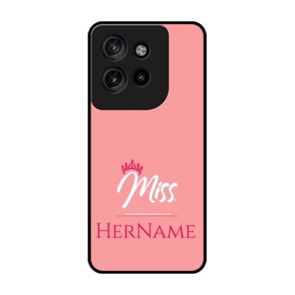 Motorola Edge 50 Neo Custom Glass Phone CaseMrs With Name Design