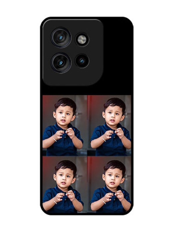 Custom Motorola Edge 50 Neo Custom Glass Phone Case4 Image Holder Design