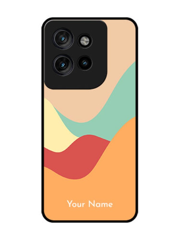 Custom Motorola Edge 50 Neo Custom Glass Phone CaseOcean Waves Multi - Colour Design