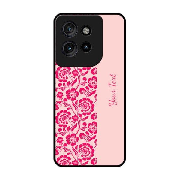 Motorola Edge 50 Neo Custom Glass Phone CaseAttractive Floral Pattern Design Motorola Edge 50 Neo Custom Glass Phone CaseAttractive Floral Pattern Design