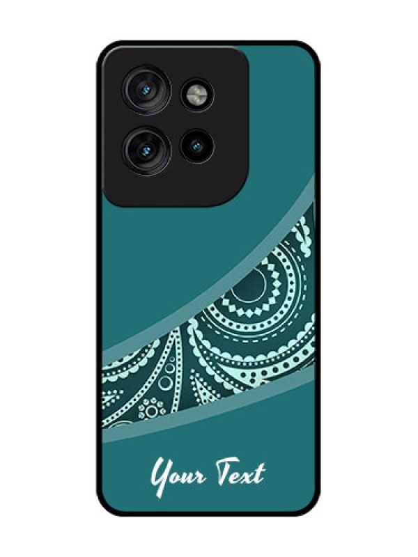 Custom Motorola Edge 50 Neo Custom Glass Phone CaseSemi Visible Floral Design