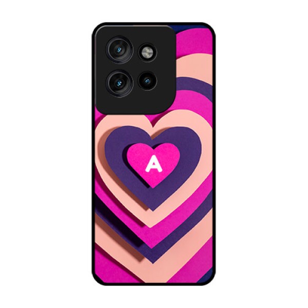 Motorola Edge 50 Neo Custom Glass Phone CaseCute Heart Pattern Design