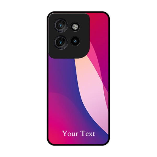 Motorola Edge 50 Neo Custom Glass Phone CaseDigital Abstract Overlap Design