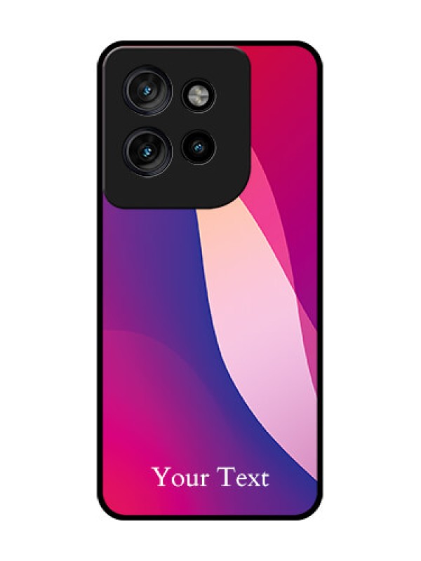 Custom Motorola Edge 50 Neo Custom Glass Phone CaseDigital Abstract Overlap Design