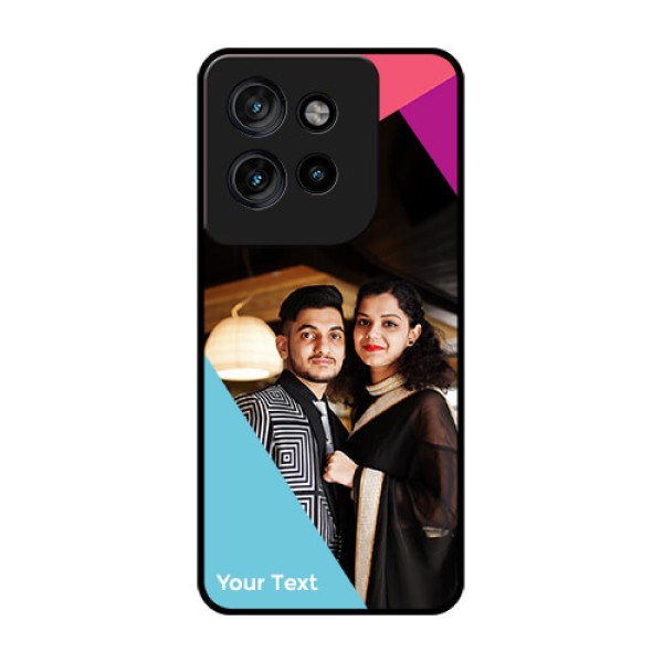 Motorola Edge 50 Neo Custom Glass Phone CaseStacked Triple Colour Design Motorola Edge 50 Neo Custom Glass Phone CaseStacked Triple Colour Design