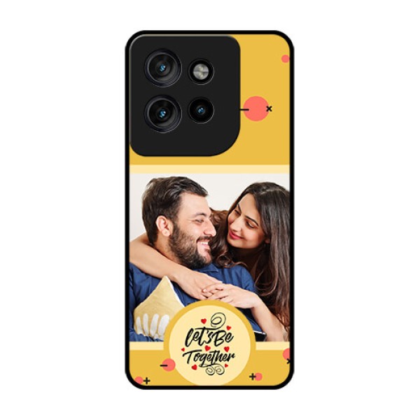 Motorola Edge 50 Neo Custom Glass Phone CaseLets Be Together Design Motorola Edge 50 Neo Custom Glass Phone CaseLets Be Together Design