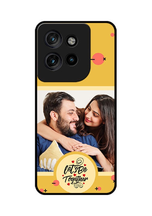 Motorola Edge 50 Neo Custom Glass Phone CaseLets Be Together Design